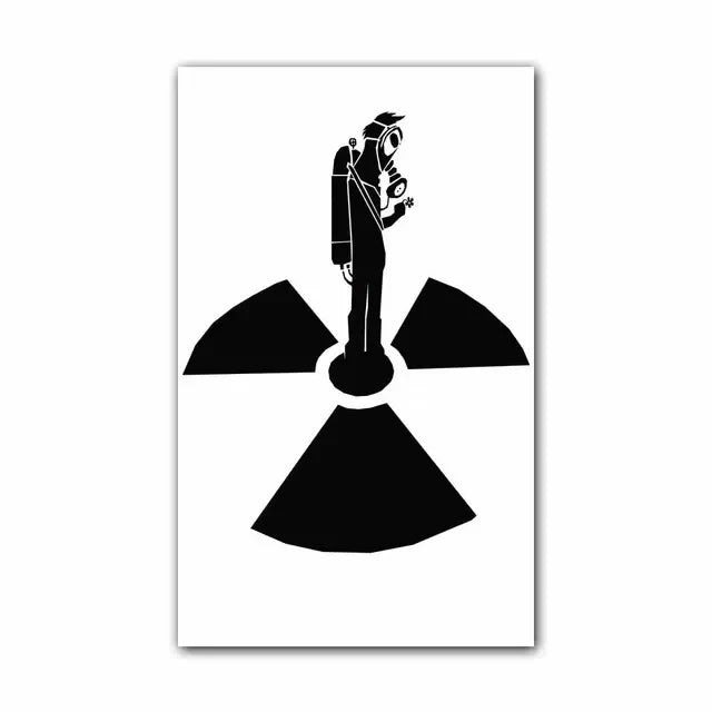 Girl and Red Balloon Banksy Art Nordic Characters Canvas Painting  Mural  Poster Living Room Bedroom Bar Home Decoration