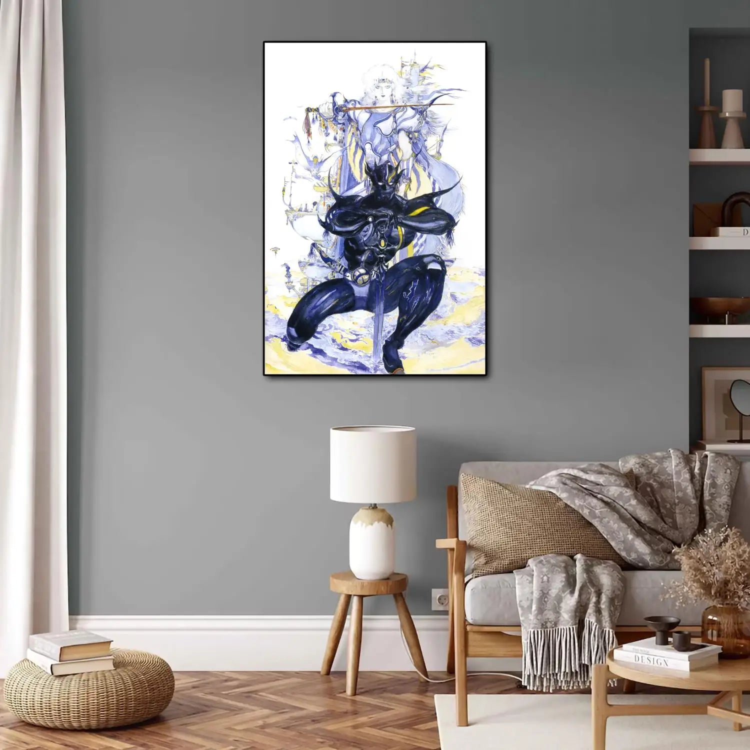 Yoshitaka Amano Final Fantasy Anime Video Game Canvas Art Poster and Wall Art Picture Print Modern Family bedroom Decor Posters