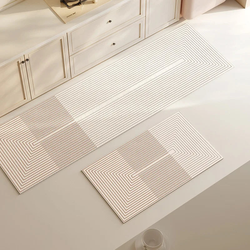 VIKAMA1/2PCS Japanese Simple Wind Diatom Mud Mat Absorbent Quick Drying Long Kitchen Mat Toilet Bathroom Non-Slip Foot Mat
