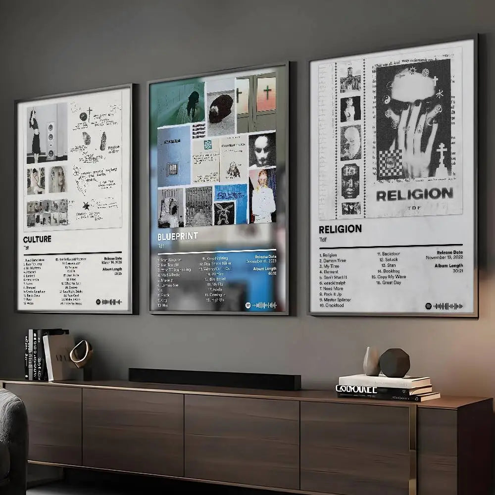 Singer Tdf Culture Poster Sticky Wall Art Printing Waterproof Home Living Bed Room Bar Aesthetic Decor