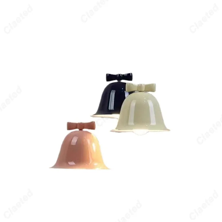 European Modern Simple LED Bell Chandelier Living Room Dining Room Bar Bedroom Bedside Decorative Lighting