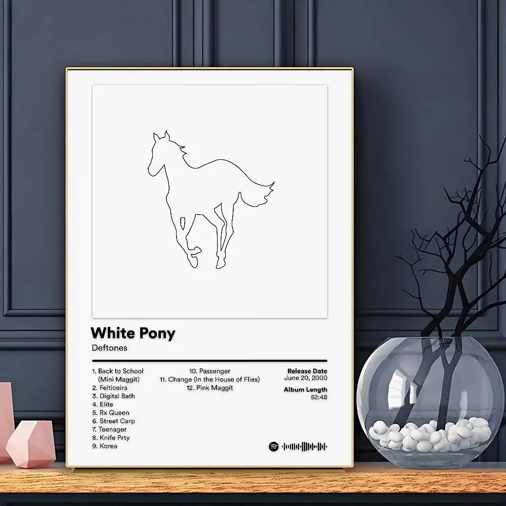 D-Deftones Private Music Poster HD Art Sticky Wall Waterproof Home Living Room Bar Decoration