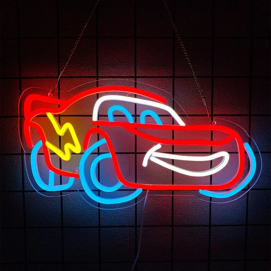 Car Series Neon Signs, Motorcycle And Car Luminous Icons, Usb Powered, Used For Room, Bar, Club, Game Room, Man Cave Decor.