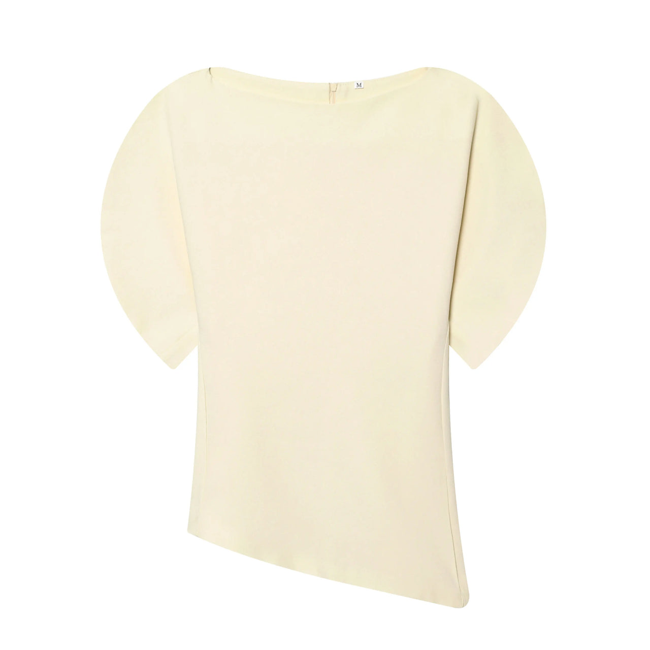 HH Women Vintage Black Short Puff Sleeve Shirts O Neck Asymmetrical Hem Blouse 2026 Spring Trend High Street Lady Chic Tops