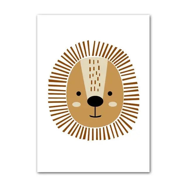 HAKUNA MATATA Art Poster Baby Nursery Canvas Print Lion Animal Painting Tiger Posters Nordic Wall Pictures Kids Room Decoration