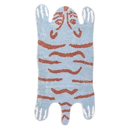 VIKAMA Cartoon Leopard Carpet For Cooling And Warmth, Home Decoration, Bedroom Plush Floor Mat, Living Room Rest Area Floor Mat