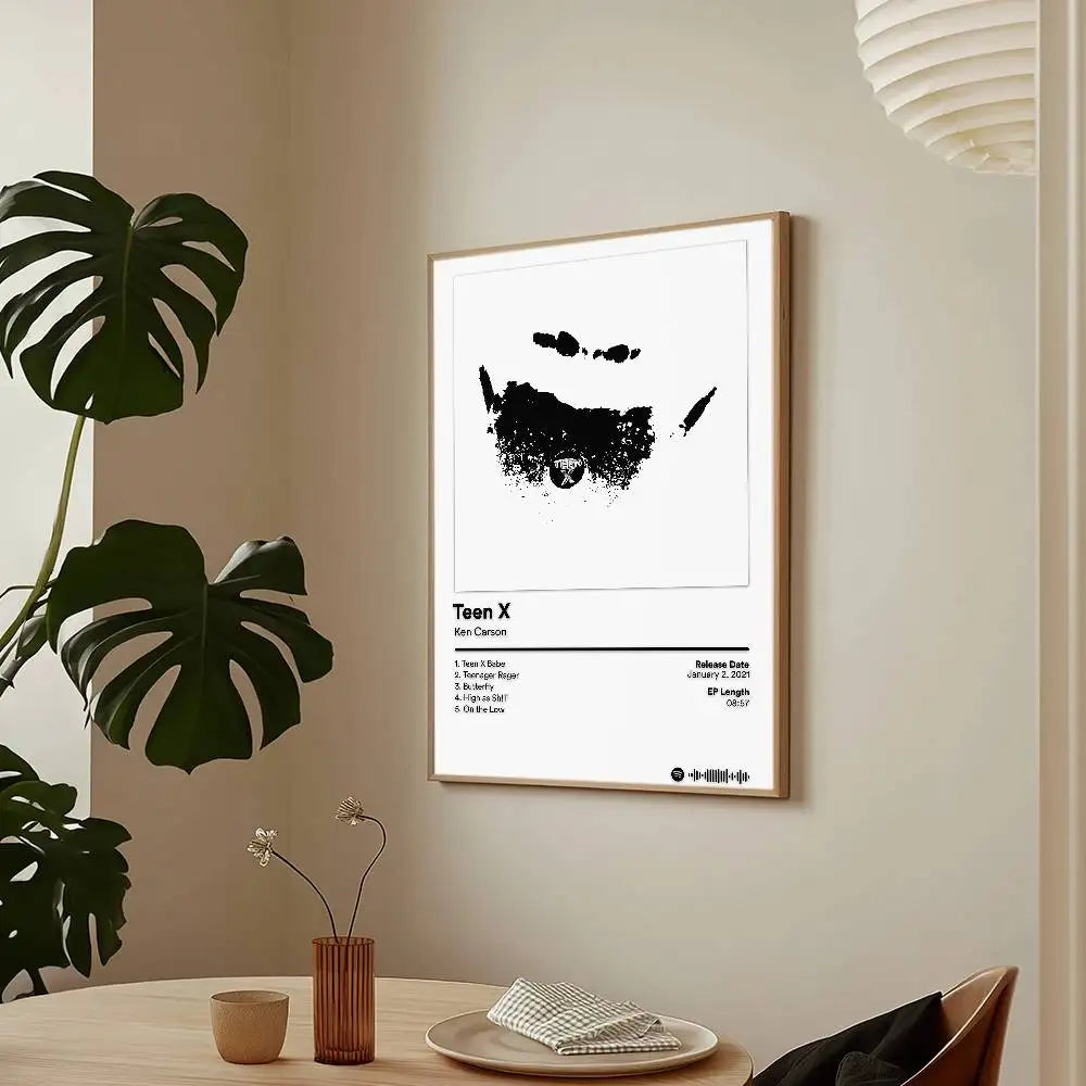 Rapper Ken Carson More Chaos Poster HD Art Sticky Wall Waterproof Home Living Room Bar Decoration
