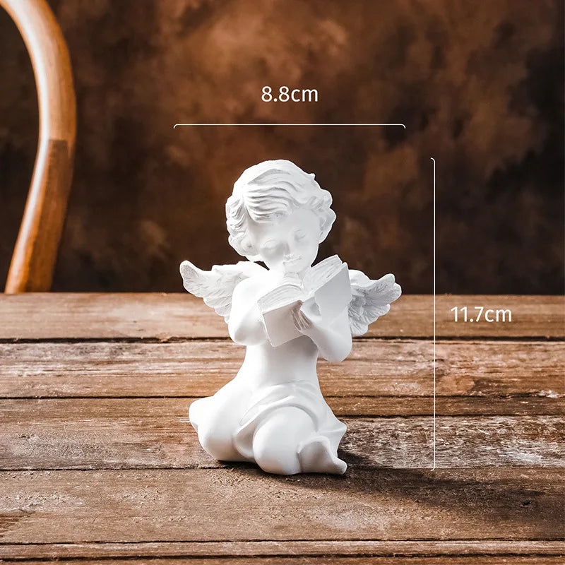 Angel Statue: Hand-cast with durable resin material. We are angel statues, pray for your interior.
