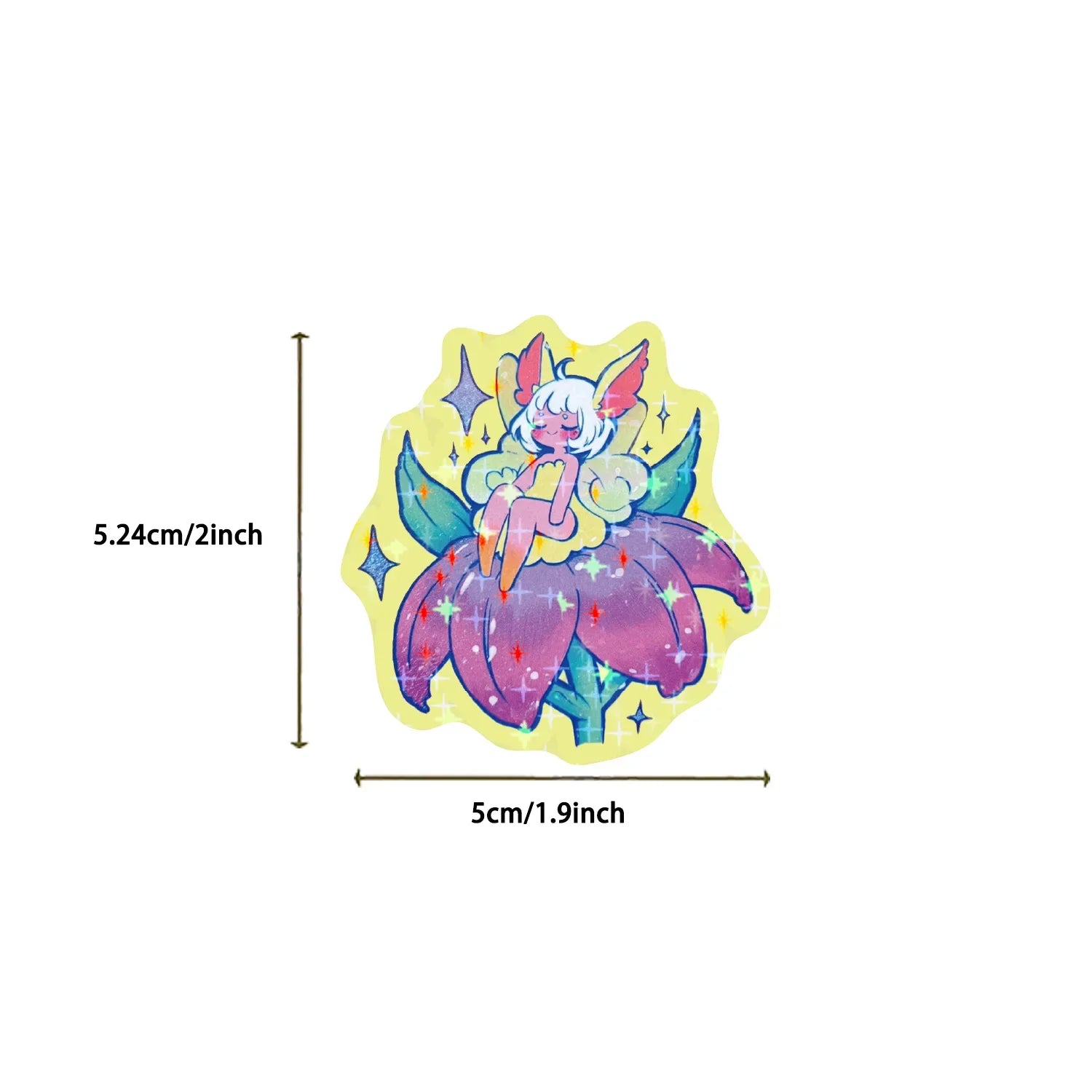 50/100PCS Cartoon Flower Fairy Star Film Graffiti Stickers Decorative Guitar Notebook Luggage DIY Stickers