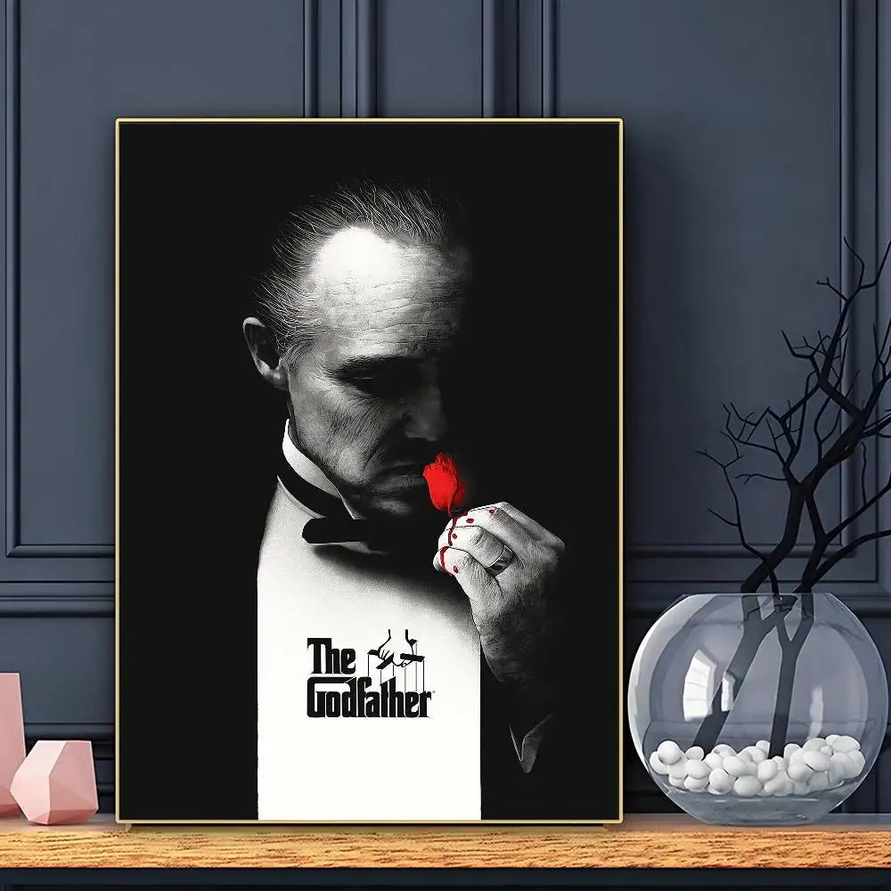 Movie The Godfather Poster HD Art Sticky Wall Waterproof Home Living Room Bar Decoration
