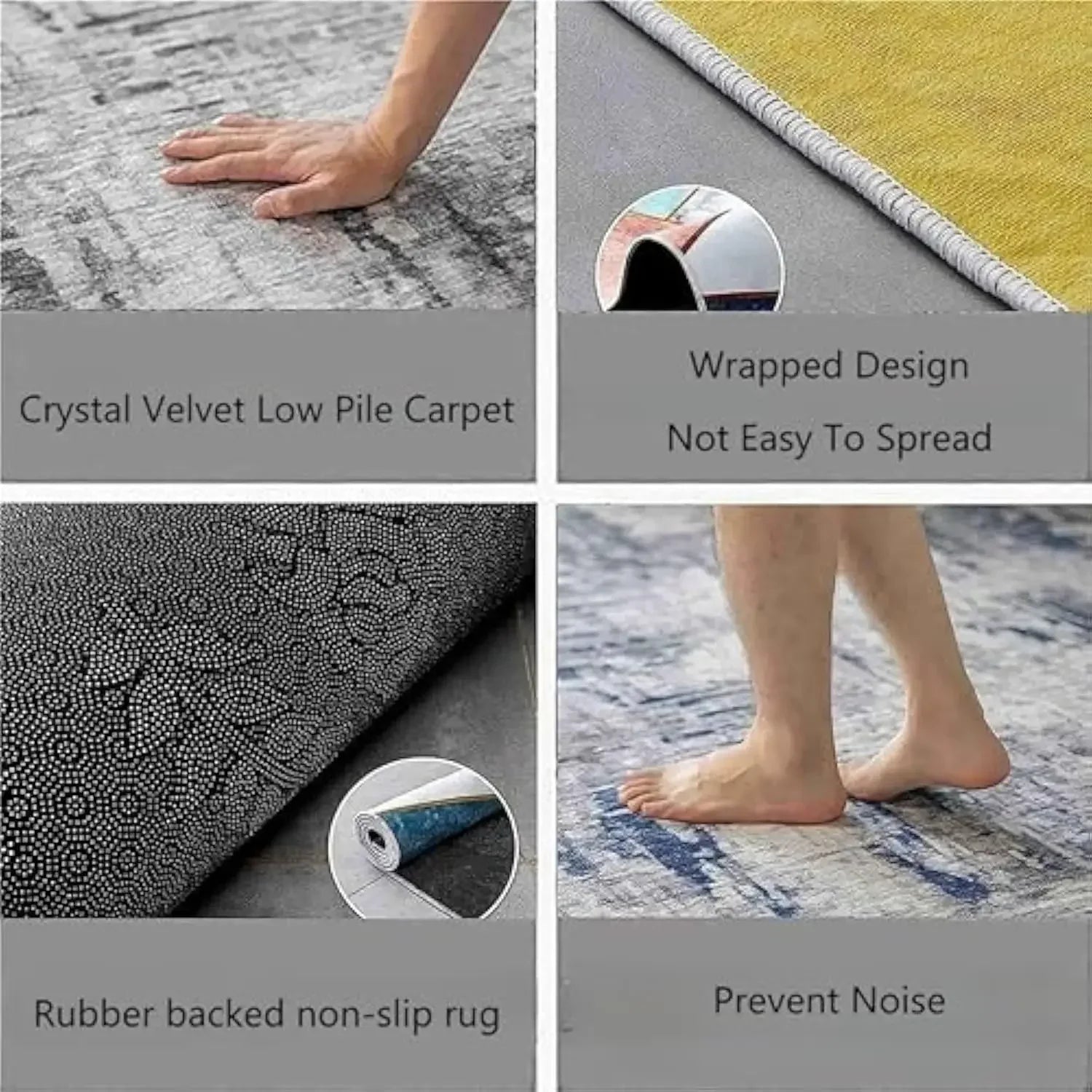 VIKAMA Game Room Carpet - Simple Style Living Room Floor Mat - Durable And Washable Sofa Coffee Table Rug - Home Decoration