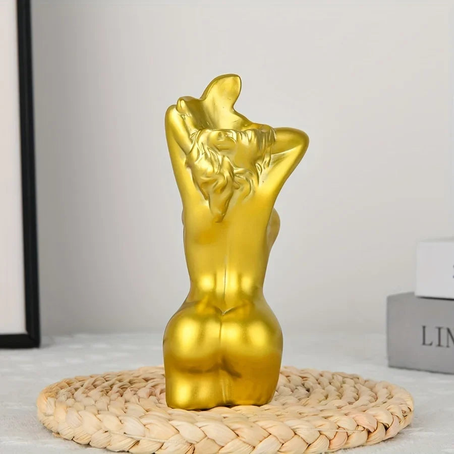 Women's Body Vase, Women's Curvy Vase, Unique Strip Look, Decorative Vase, Creative Flower Vase, Modern Bohemian Home Decoration