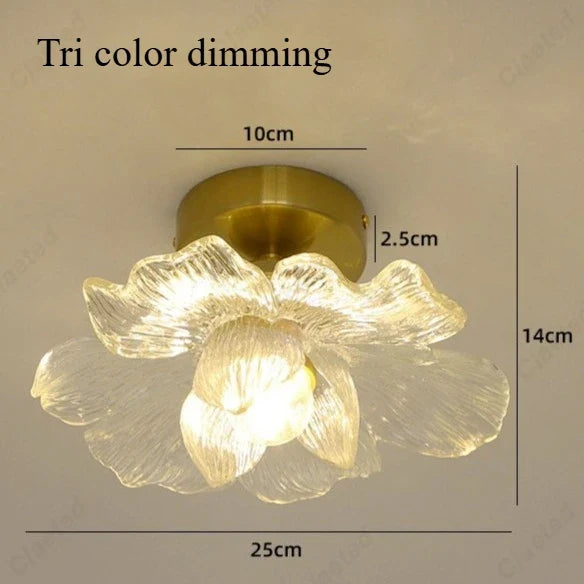 Modern Minimalist LED Flower Petal Ceiling Lamp Living Room Corridor Balcony Decorative Lighting E27