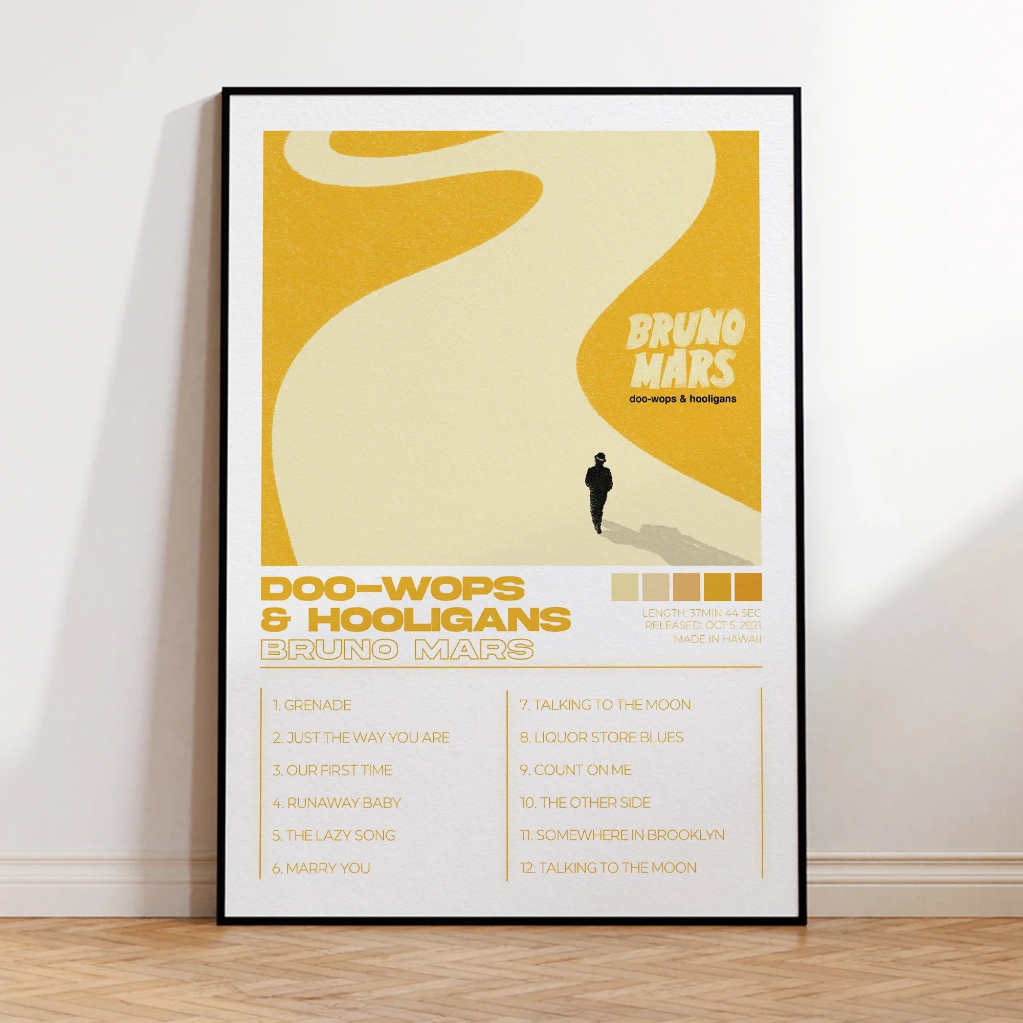Modern Bruno Mars Albums Art Cover Music Songs Rap Wall Art Canvas Painting Posters For Living Room Home Decor