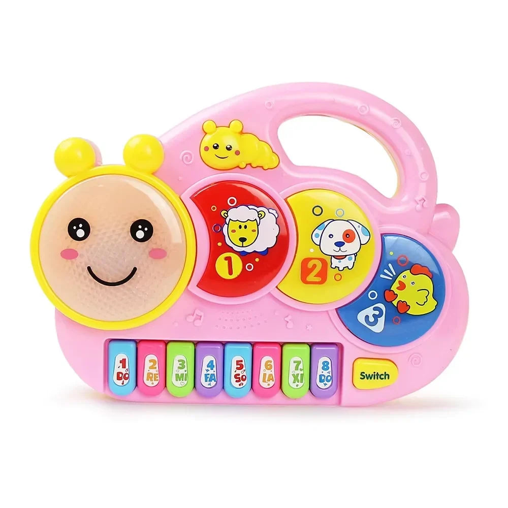 Baby Musical Toy with Animal Sound Kids Piano Keyboard Electric Flashing Music Instrument Early Educational Toys for Children