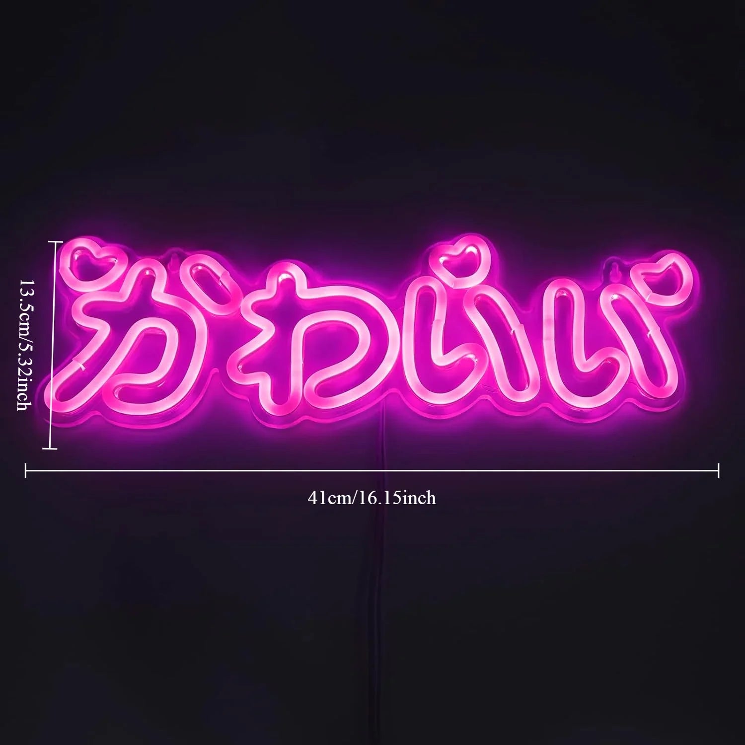 Cute Neon Sign LED Japanese Pink Neon Light Japanese Style Interior Neon for Girls Bedroom Bar Beauty Salon Decor Birthday Gift
