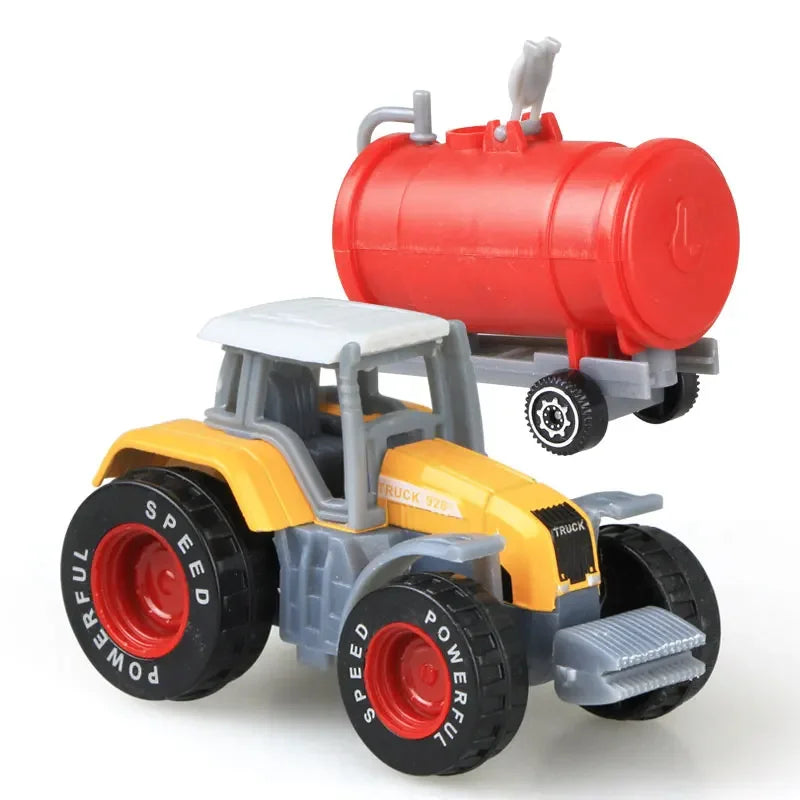 1pcs Diecast Farm Vehicles Tractor Engineering Car Tractor Toys Model Mini Car Model Engineering Car Model for Kids Xmas Gift