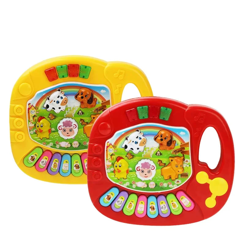 Baby Musical Toy with Animal Sound Kids Piano Keyboard Electric Flashing Music Instrument Early Educational Toys for Children