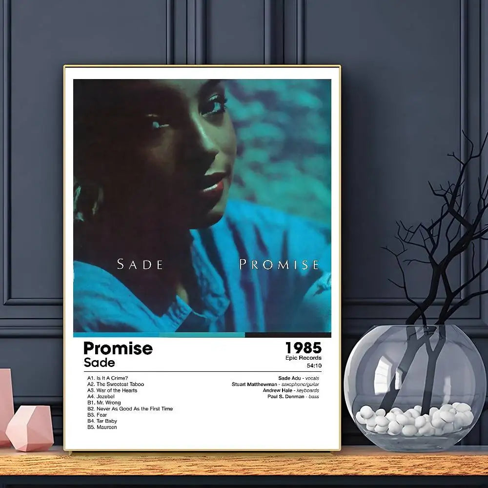 Singer S-SADE Poster HD Art Sticky Wall Waterproof Home Living Room Bar Decoration
