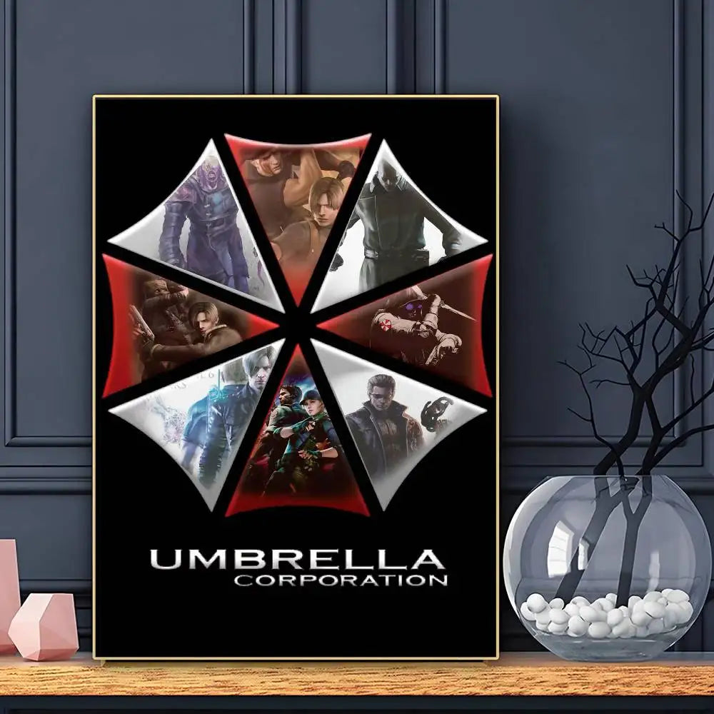 R-RESIDENT Game E-EVILs Poster HD Art Sticky Wall Waterproof Home Living Room Bar Decoration