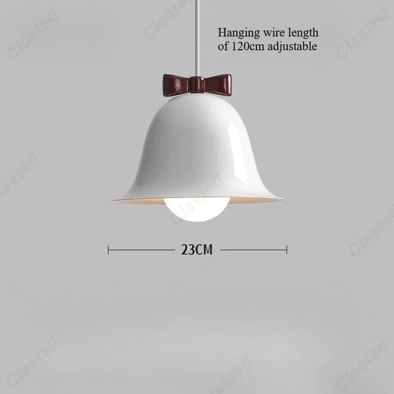 European Modern Simple LED Bell Chandelier Living Room Dining Room Bar Bedroom Bedside Decorative Lighting