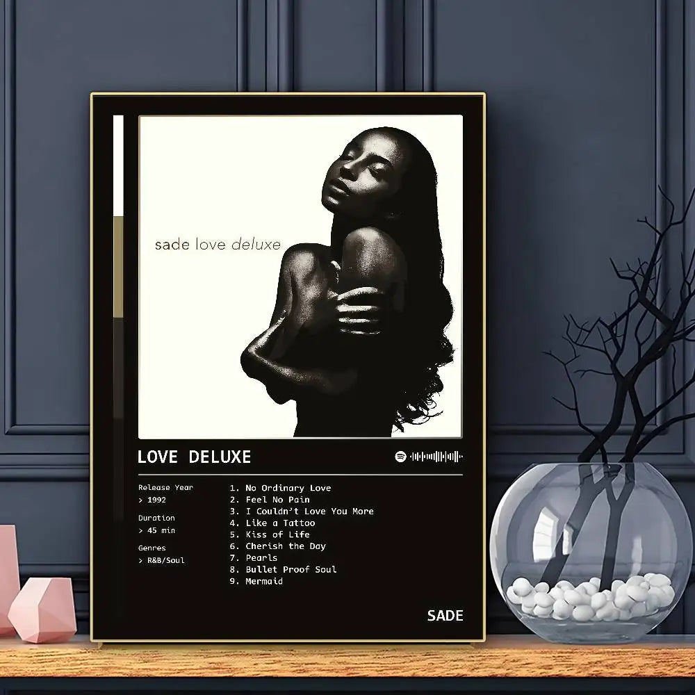 Singer S-SADE Poster HD Art Sticky Wall Waterproof Home Living Room Bar Decoration
