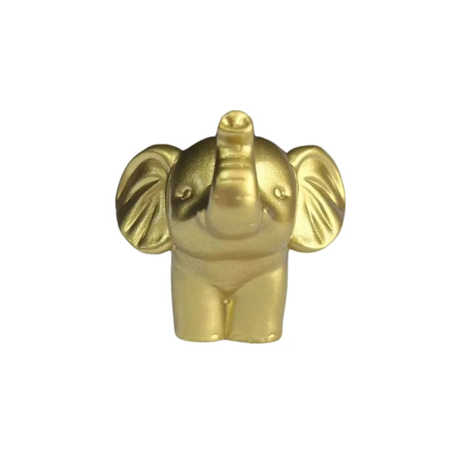 Nordic Style Black and White Golden Elephant Figurine, Auspicious Meaning Home Decoration Item, Stylish and Exquisite Decoration for Living Room and Study, Conveying a Warm Atmosphere