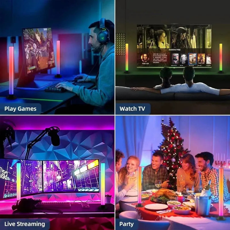 LED Atmosphere Lamp Floor Lamp RGB Remote Control and APP Control Music Synchronization Lighting Esports Game Mood Table Lamp