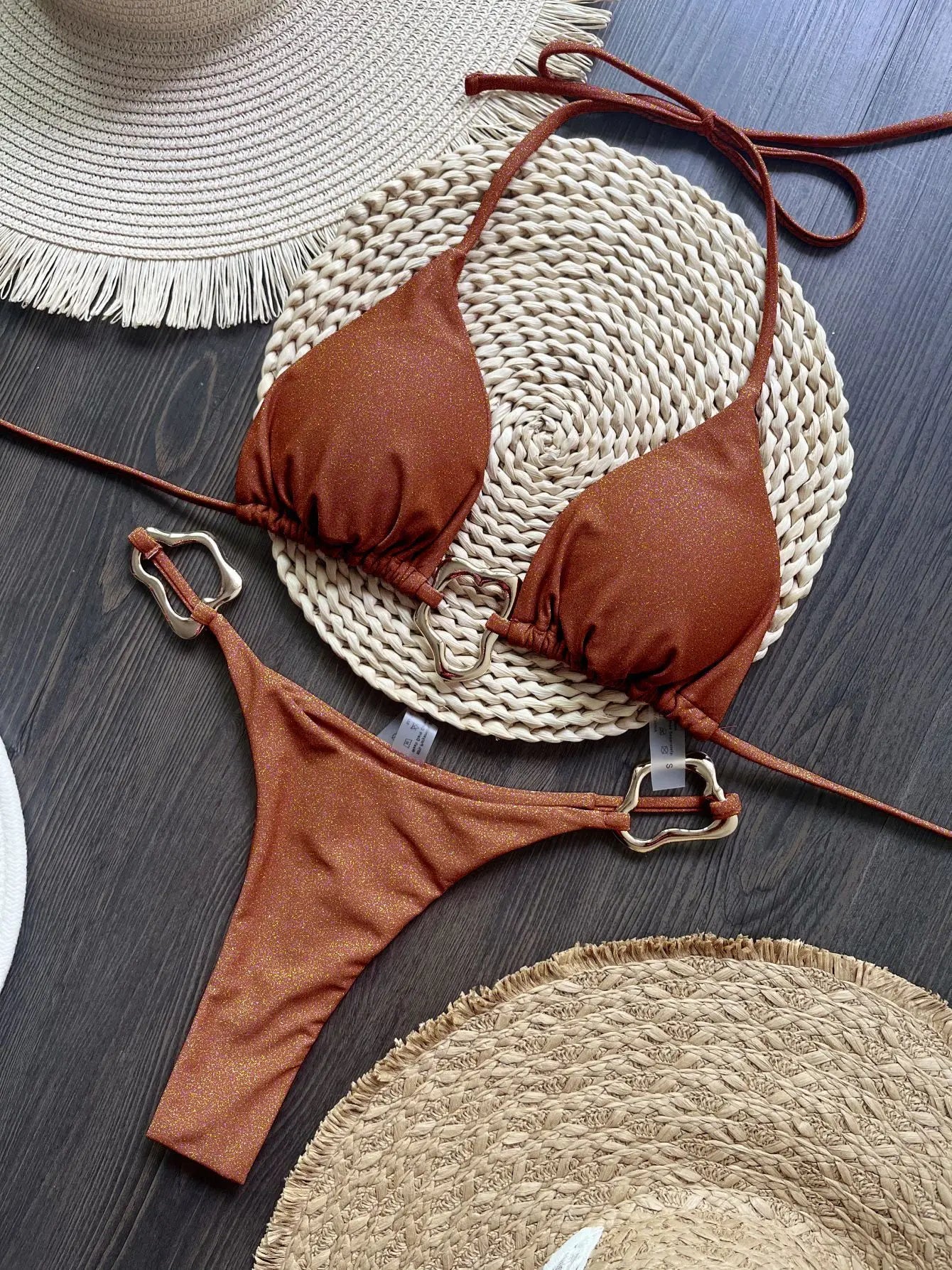 Sexy Halter Micro Bikini 2026 Women Swimsuit Solid Swimwear Thong Bikinis Set Brazilian Beach Wear Bathing Suit Biquini Female