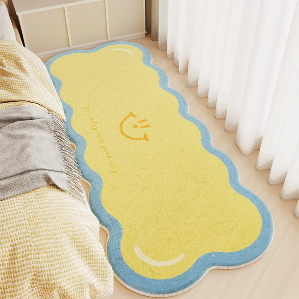 VIKAMA Cream-Style Faux Cashmere Dopamine Carpet Is Soft And Comfortable For Home Decoration In The Entrance Hall And Bathroom