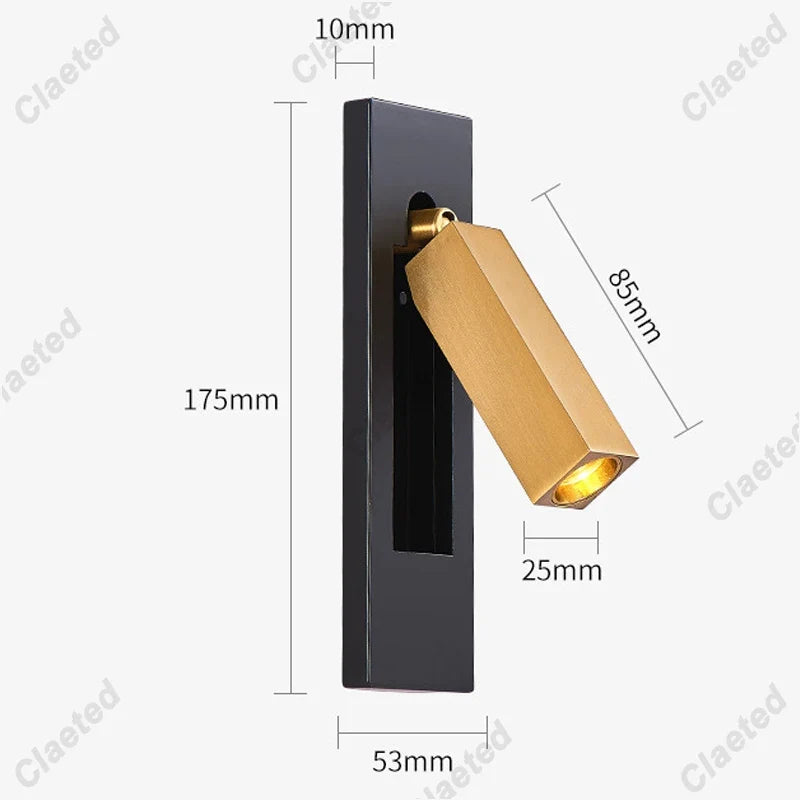 Modern Led Wall Lamp 110V 220V Led 3W Spotlight Sconce Wall Light for Beside Light Bedroom Living room Dining room Night Lights