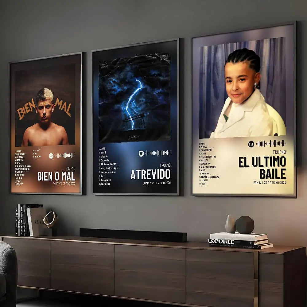 Singer Thunder Poster Sticky Wall Art Printing Waterproof Home Living Bed Room Bar Aesthetic Decor