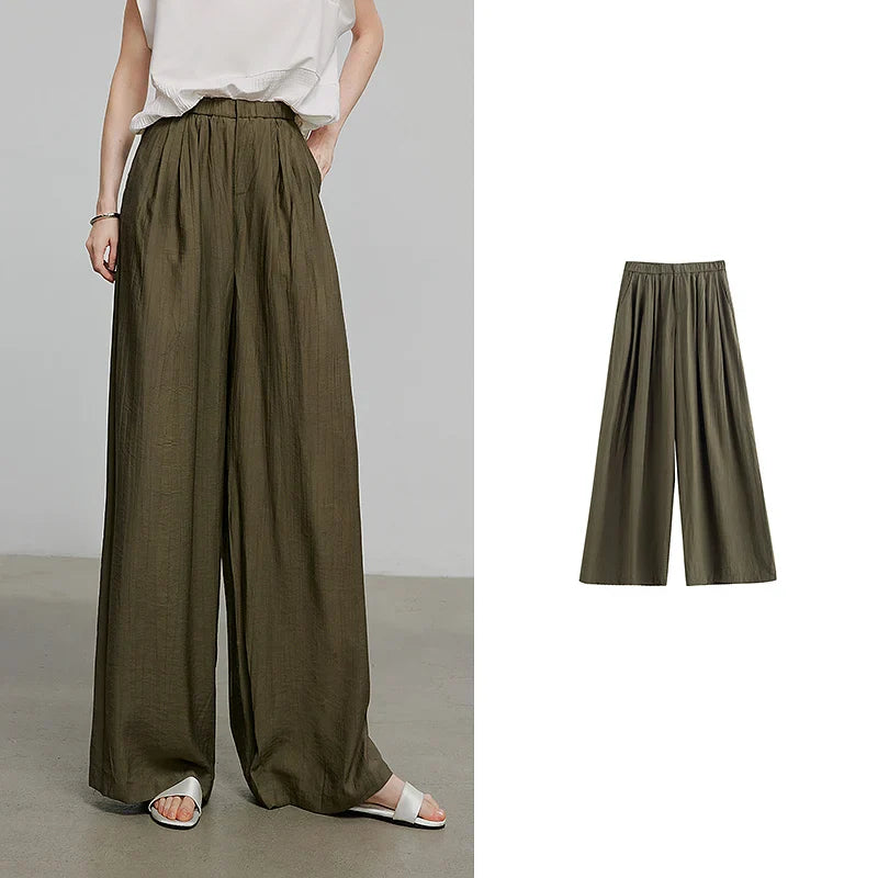 TOYOUTH Women Casual Pants 2025 Summer New Long Pants 8527002