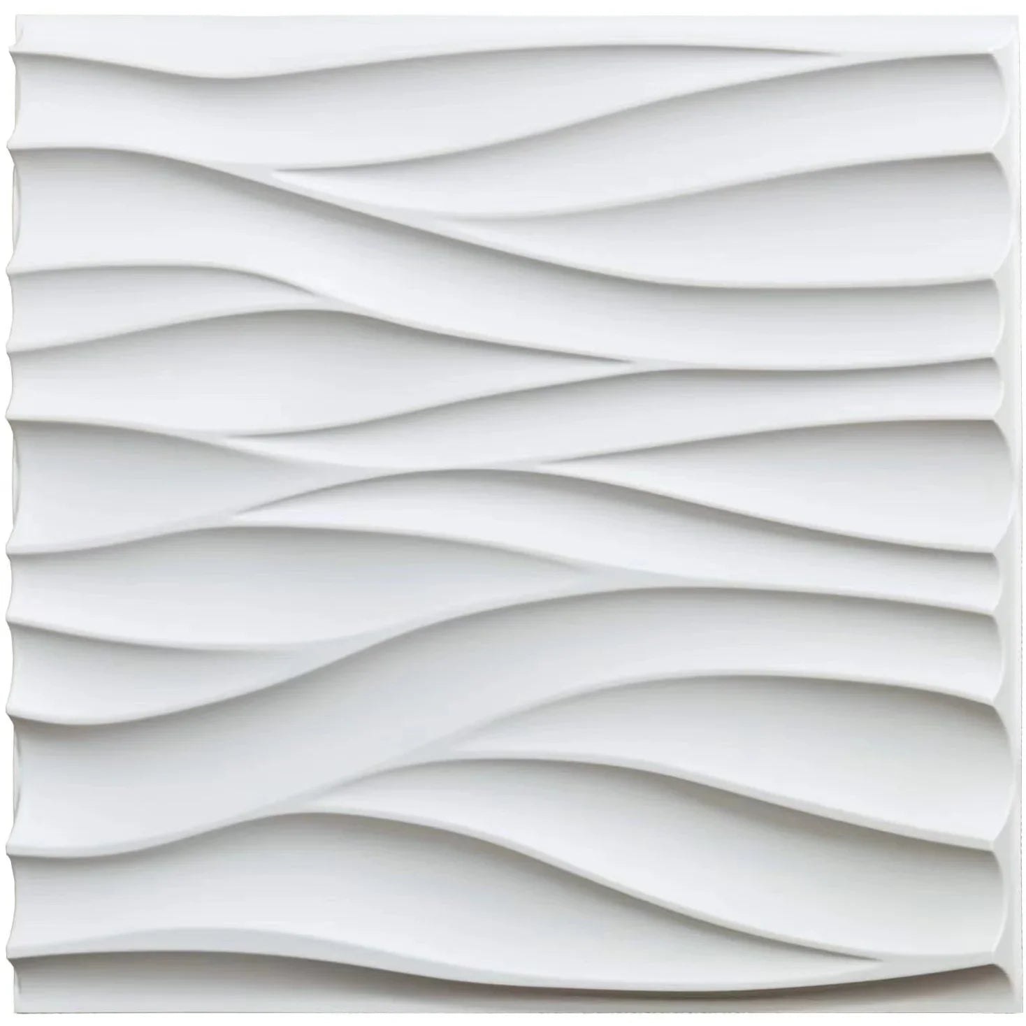 30x30cm Three-dimensional Wave Wall Panels Interior Wall Decor Paintable Wallpaper 3D Wall Decor Covering Panels For Living Room