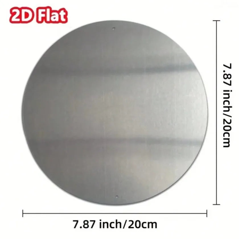 Aluminum Bathroom Sign 2D Wall Plaque Universal Toilet Symbol for Home Decor