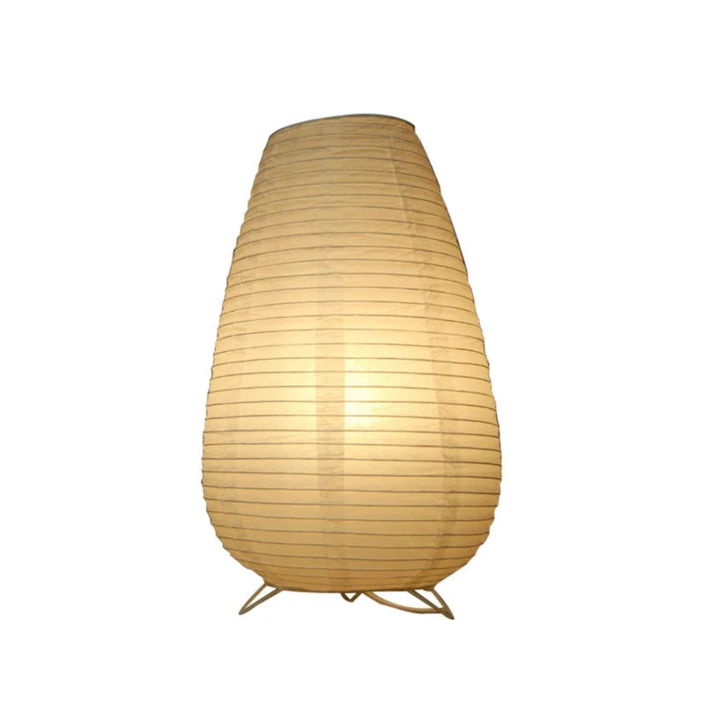 Nordic Paper Lantern Table Lamp Japanese Style Modern Living Study Room Bedroom Bedside LED Night Lighting Decor Drop Shipping