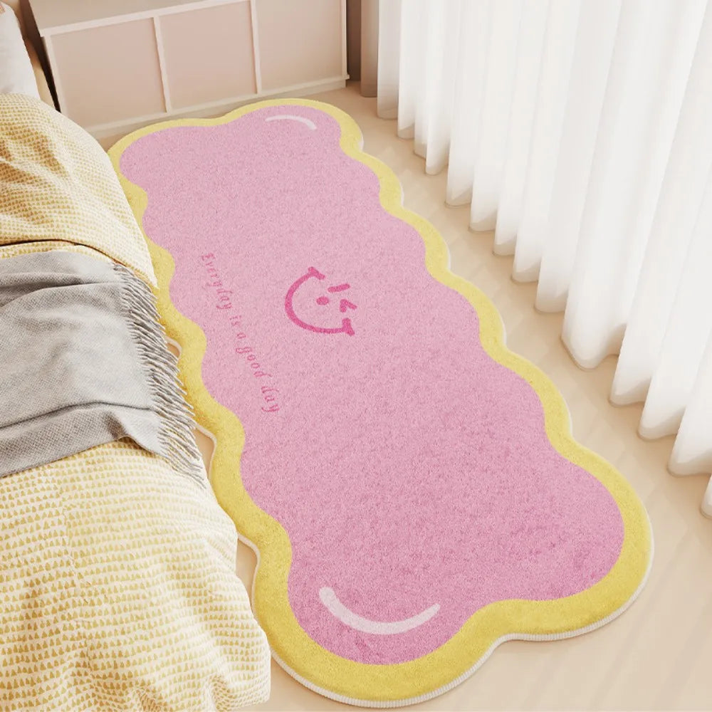 VIKAMA Cream-Style Faux Cashmere Dopamine Carpet Is Soft And Comfortable For Home Decoration In The Entrance Hall And Bathroom