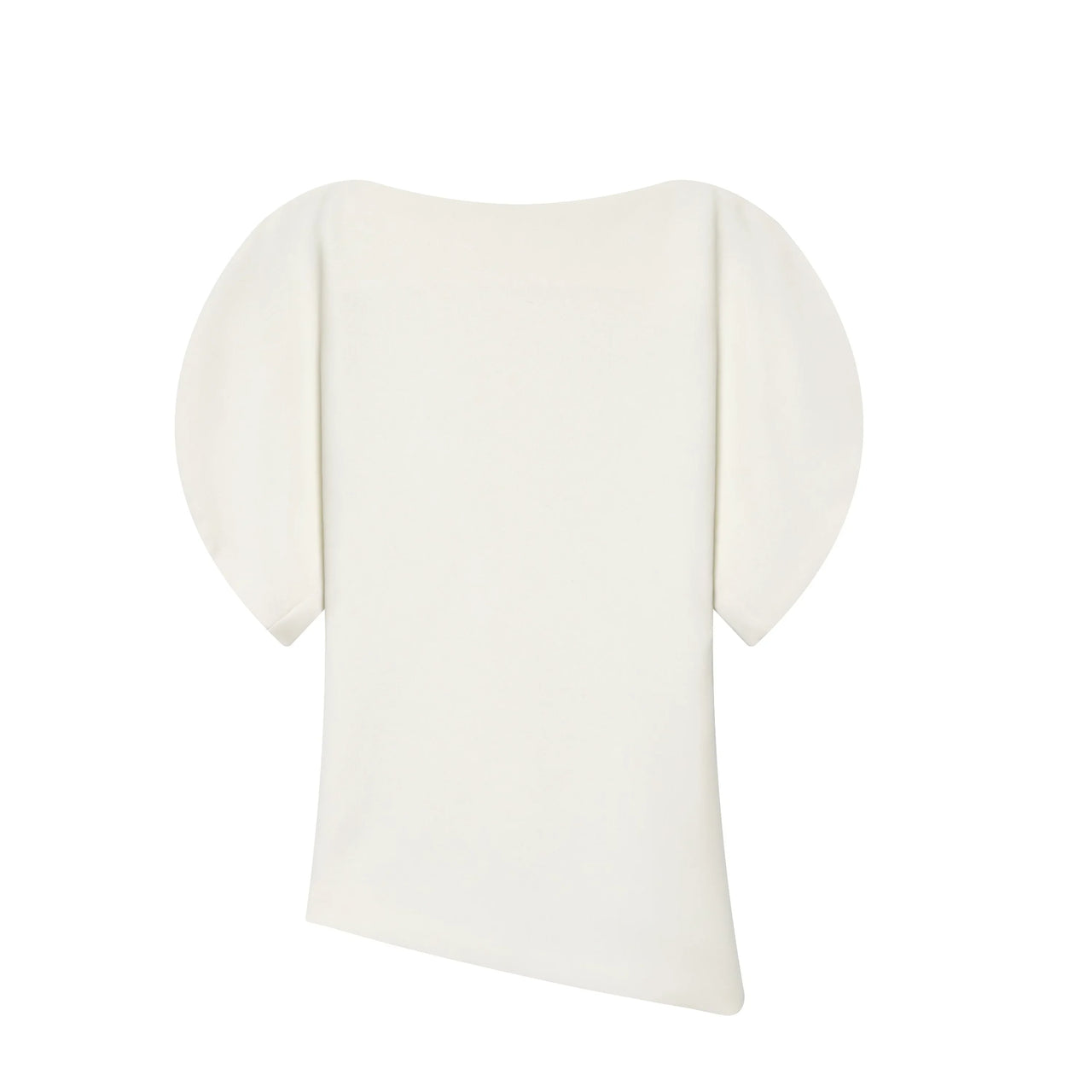 HH Women Vintage Black Short Puff Sleeve Shirts O Neck Asymmetrical Hem Blouse 2026 Spring Trend High Street Lady Chic Tops