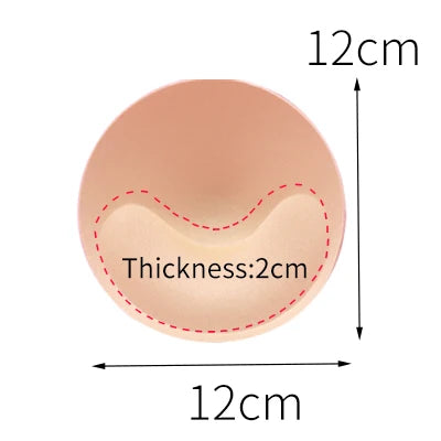 1pair Sponge Inserts In Bra Padded for Swimsuit Breast Push Up Fill Brassiere Breast Patch Pads Women Intimates Accessories
