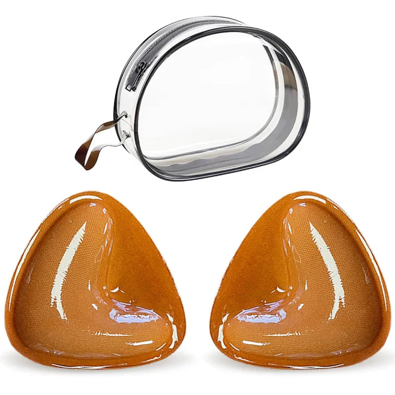Double-Sided Sticky Bra Pads Women Summer Ultra Instant Push Up Bra Pads Reusable Padded Inserts Strapless Lift For Swimsuit