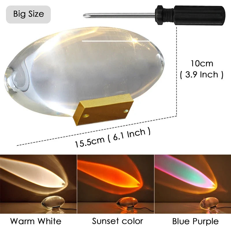 Eye Of The Sky Italian Designer Table Lamp Led Crystal Table Lamps For Living Bedroom Decor Light Night Projector Bedside Lamp