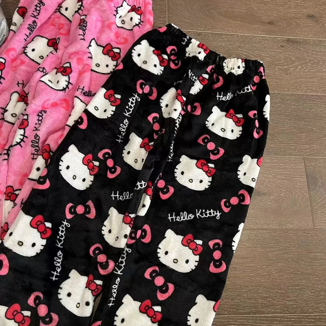 2026 New Hello Kitty Pajamas Pants Anime Women's Pajama Pants Cartoon Couple Home Sleepwear Trousers Leisure Home Clothing