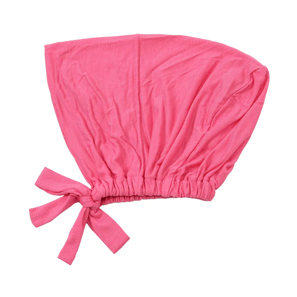 Adjustable Inner Caps Solid Color Elastic Cap Modal Hijab Muslim Bonnet Underscarf Women Fashion Accessories