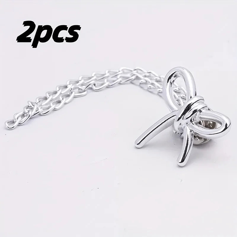 Women'S Adjustable Clothes Clips with Butterfly Decorations - Instant Sleeve Shortening, Suitable for Shirts, Dresses, Pants