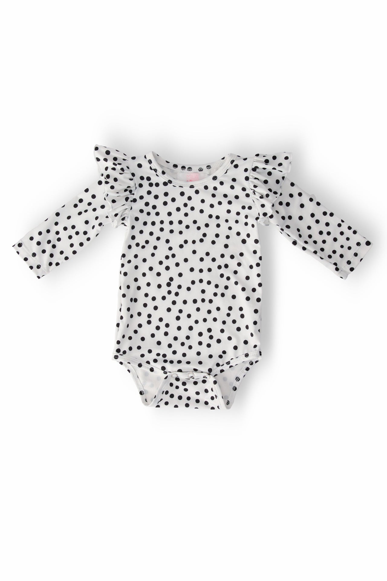 Scattered Dot L/S Flutter Bodysuit