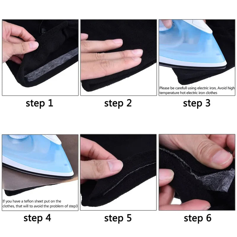 65Yard Fabric Fusing Tape Adhesive Iron on Hem Tape Double-side Interlining For Pants Curtains Clothes Pillow Case DIY Sewing