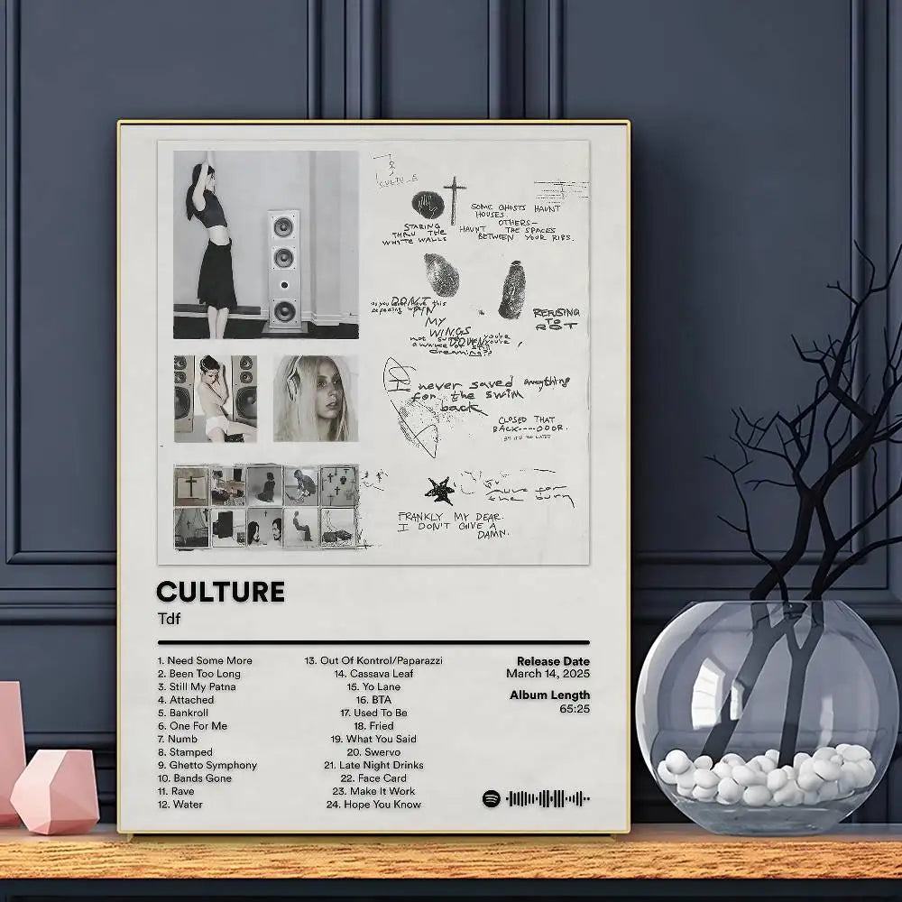 Singer Tdf Culture Poster Sticky Wall Art Printing Waterproof Home Living Bed Room Bar Aesthetic Decor
