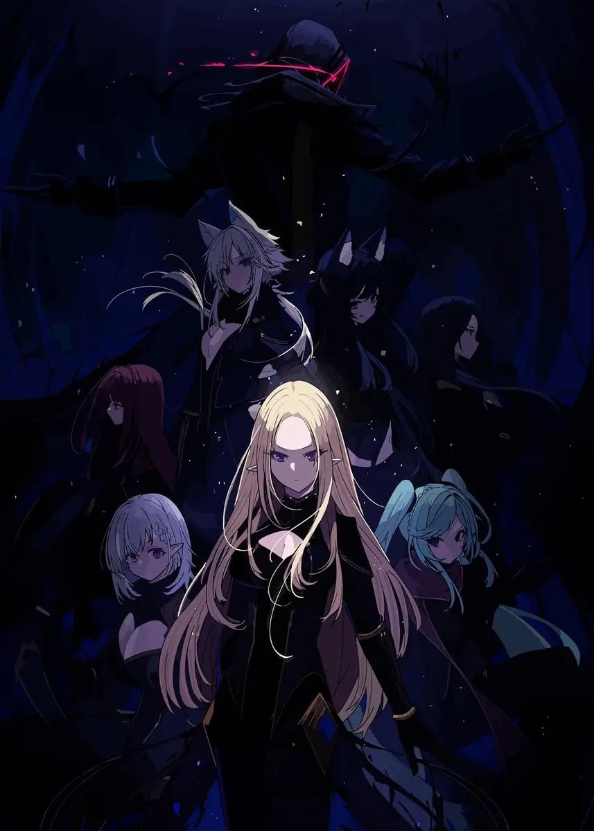 The Eminence in Shadow Anime Covers Poster Canvas Printing Japanese Anime Wall Art Decor I AM ATOMIC Animation Gaming Room Decor