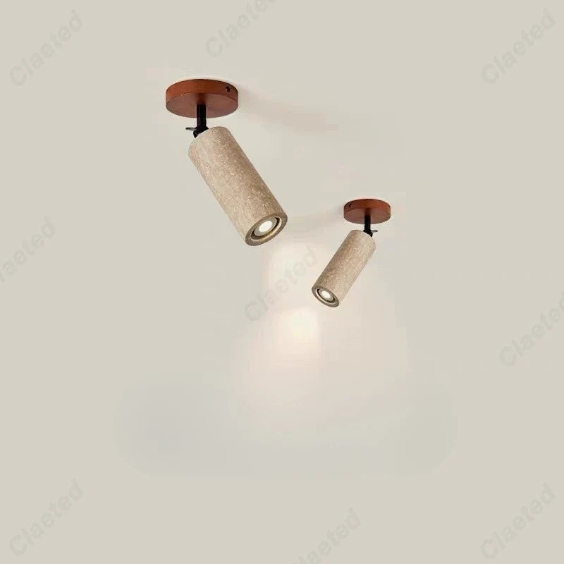 Retro LED Yellow Cave Stone Walnut Wall Lamp Lighting Dining Room Living Room Corridor Bedroom Bedside Lighting