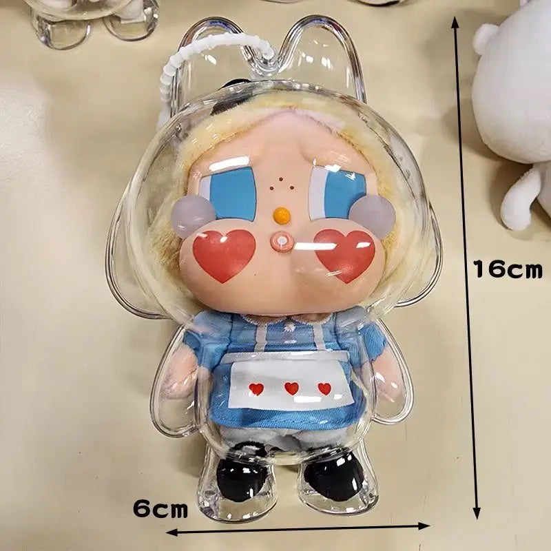 Transparent Protective Case for SkullPanda Guangweaving Garden V2 SP Doll Portable Organizer Box Storage Case